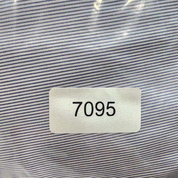 Mens Stafford Performance Pinpoint Shirt Button-Up Blue & White Stripe 16 34/35 - Picture 7 of 7